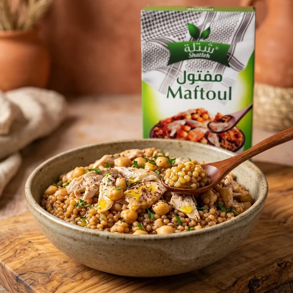 Shatleh Maftoul (Palestinian Couscous) 3